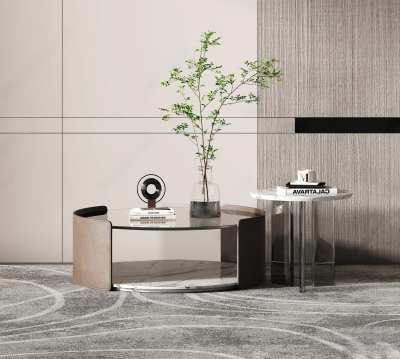 现代茶几3D模型下载